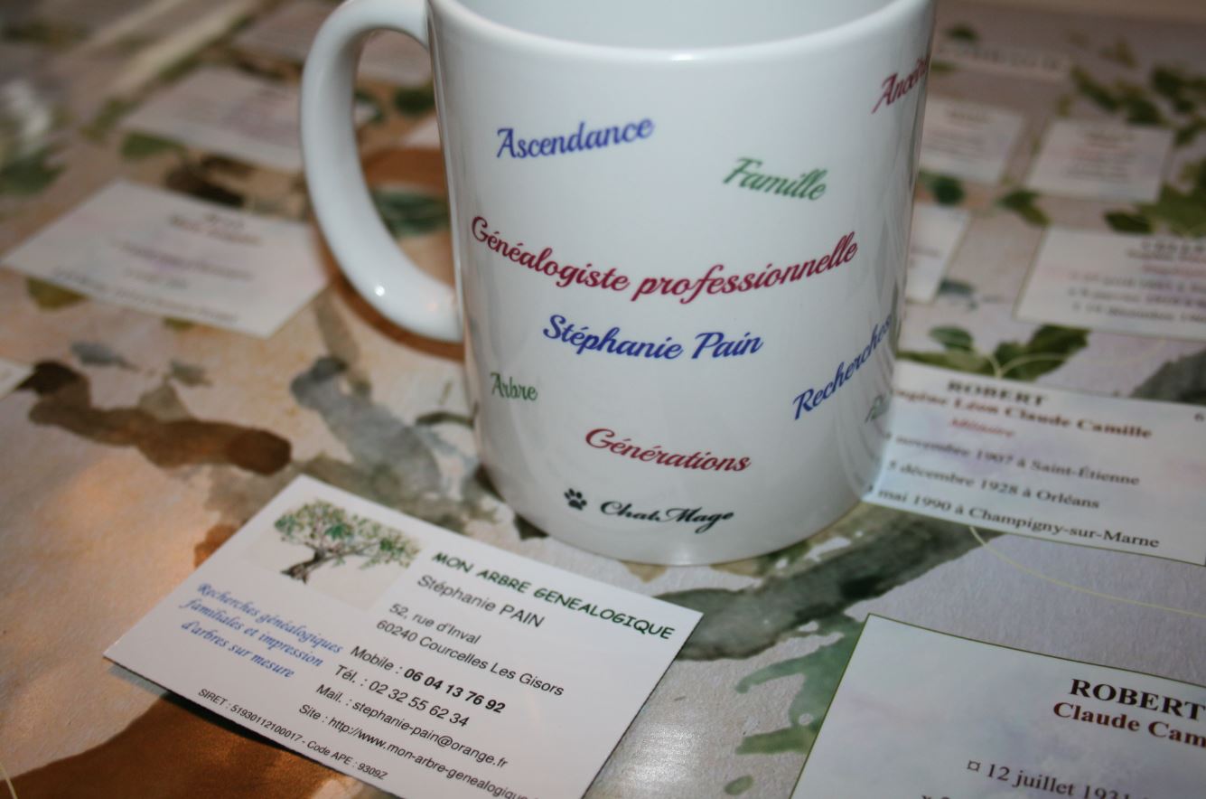 carte visite genealogique